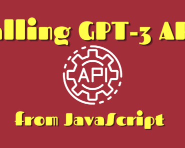 GPT-3 API in JavaScript