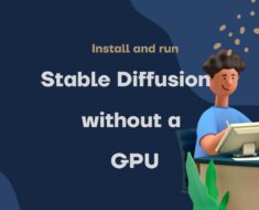 Stable Diffusion locally without a GPU