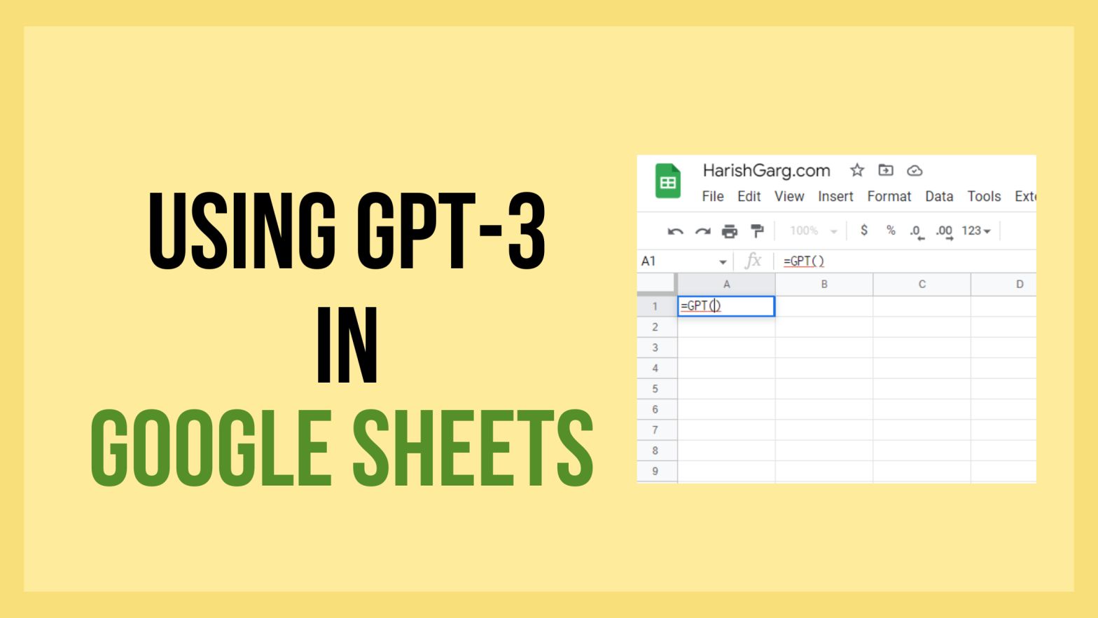 Best Guide to Using chatGPT / GPT / GPT3 in Google Sheets